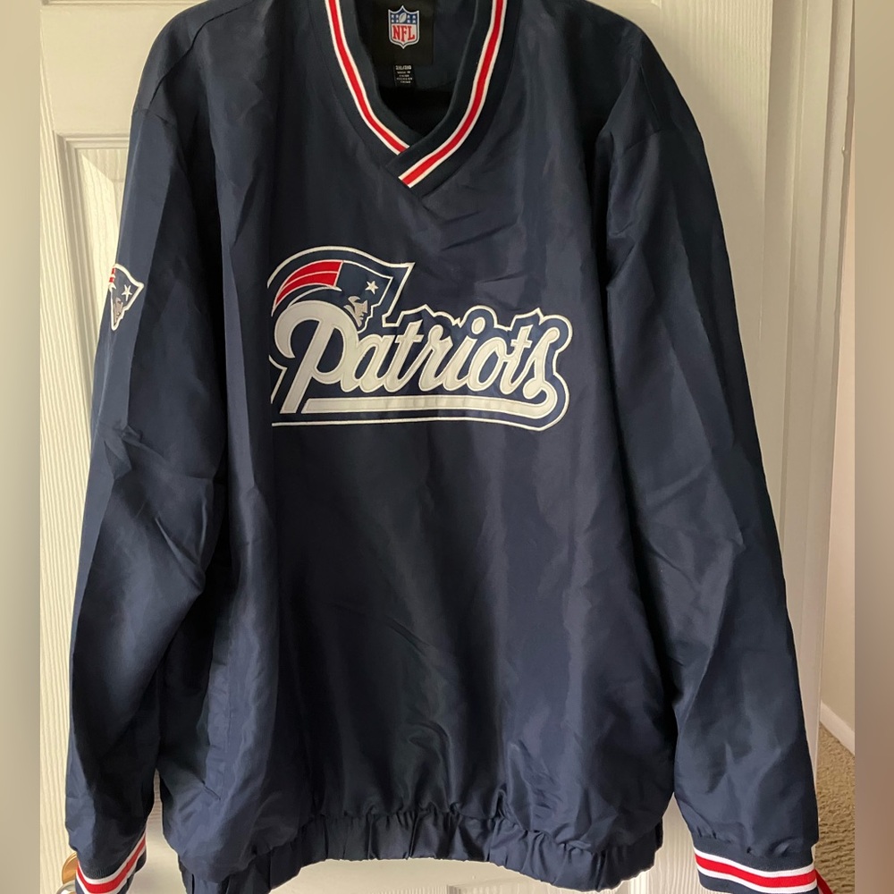 NFL Patriots Navy Windbreaker Jacket